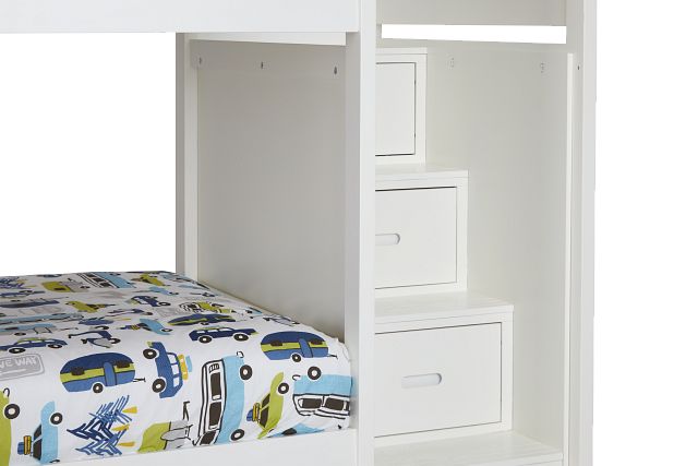 Bailey White Storage Bunk Bed