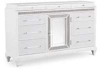 Milan White Door Dresser