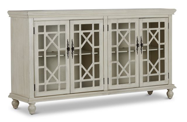 Alexis Ivory Four-door Cabinet