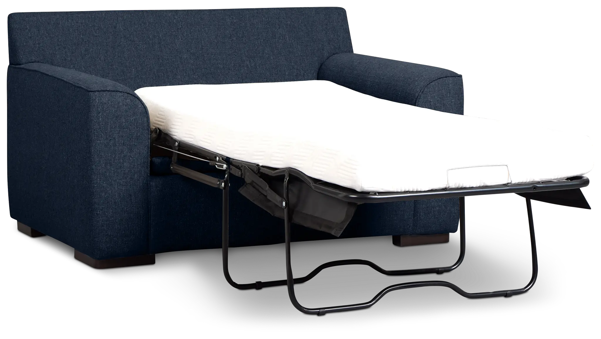 Sinclair Dark Blue Fabric Cooling Memory Foam Sleeper Sinclair Dark Blue Fabric Cooling Memory Foam Sleeper