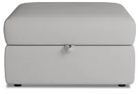 Citymod Light Gray Fabric Storage Ottoman