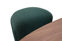 Nomad Mid Tone 94" Oval Table & 4 Dark Green Chairs W/ Mid-tone Legs