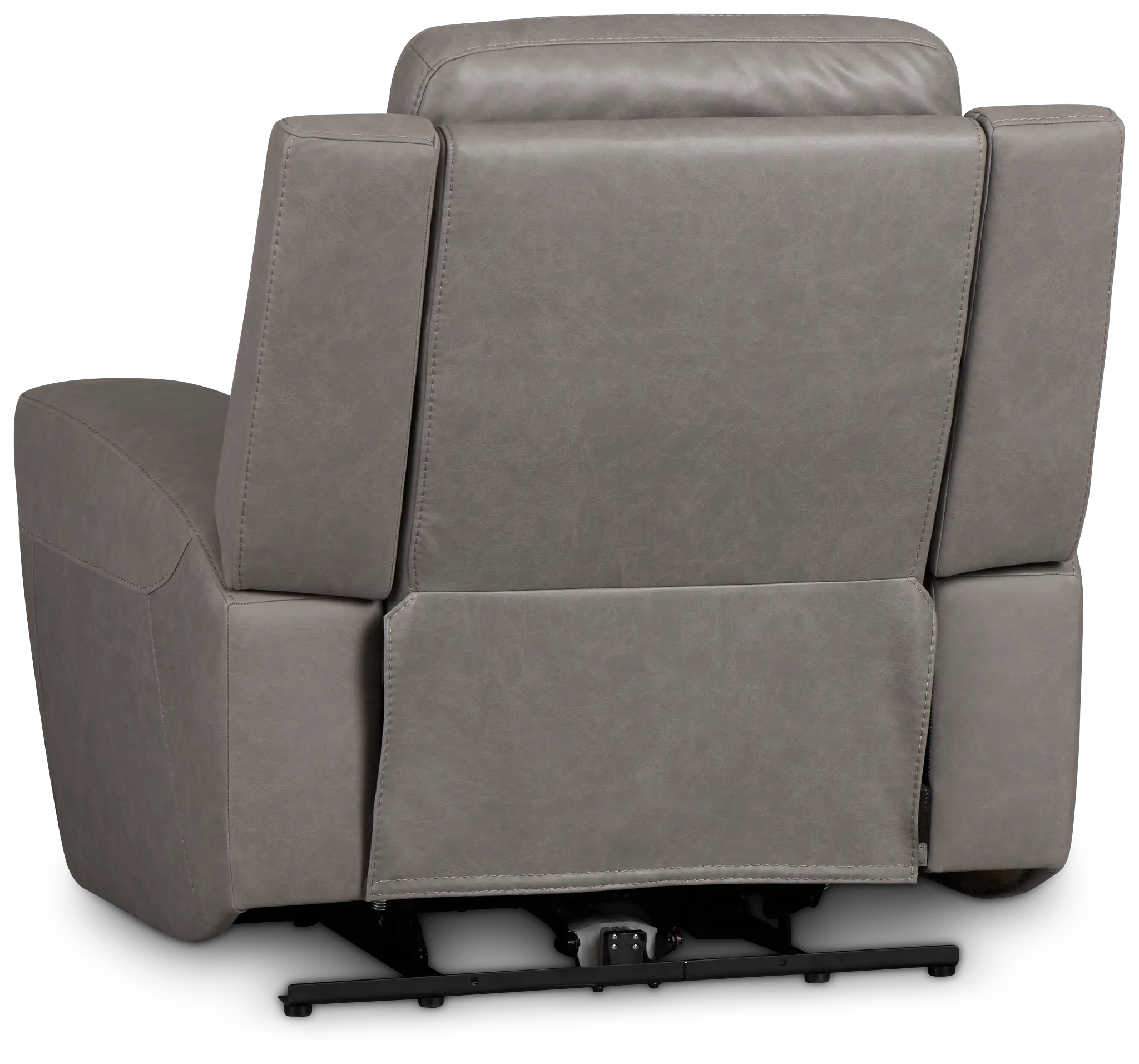 Colton Light Gray Micro Power Recliner With Power Headrest Colton Light Gray Micro Power Recliner With Power Headrest