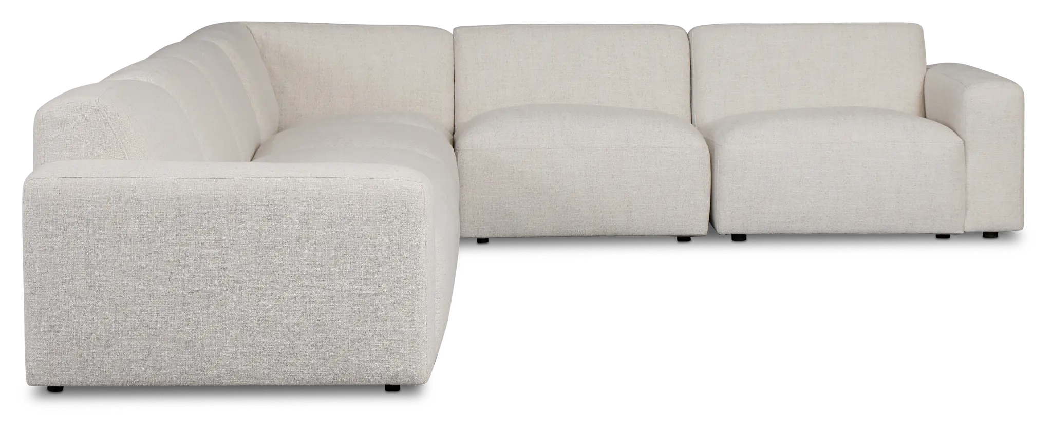 Baylor Light Beige Fabric 6-piece Modular Sectional Baylor Light Beige Fabric 6-piece Modular Sectional