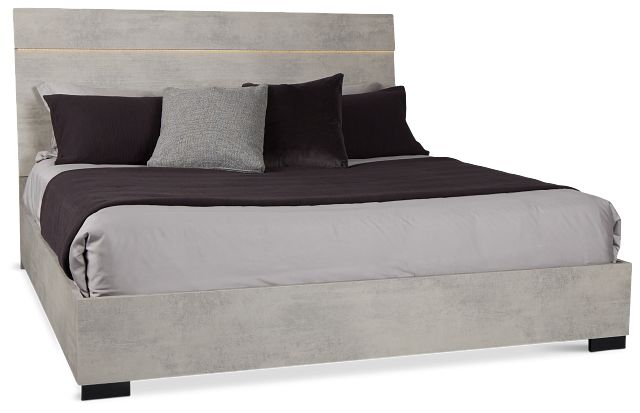 Pomona Gray Panel Bed