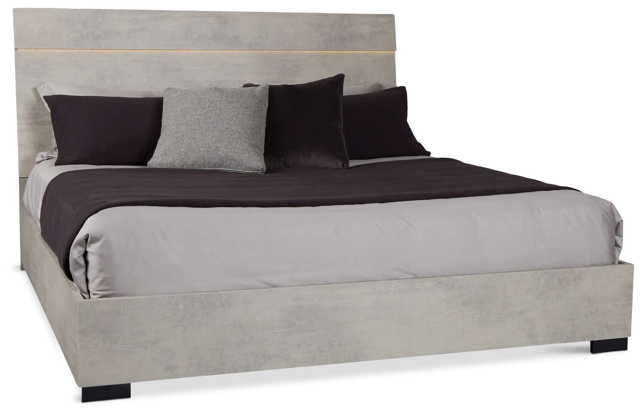 Pomona Gray Panel Bed