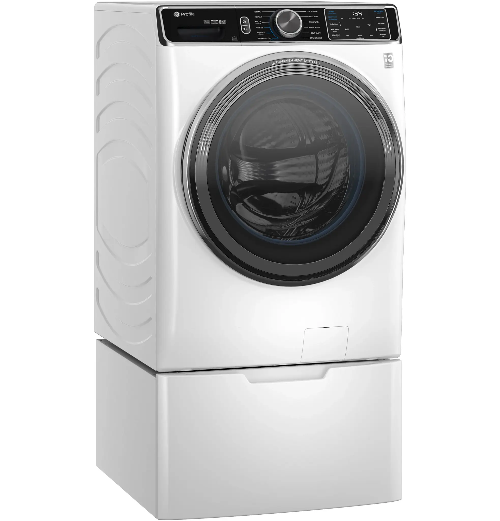 Ge Profile 870 Series White Front Load Washer Ge Profile 870 Series White Front Load Washer