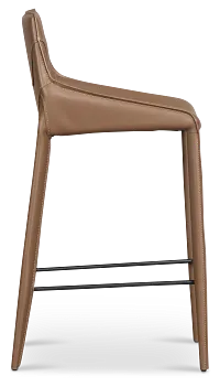 Wakefield Brown 27" Upholstered Barstool