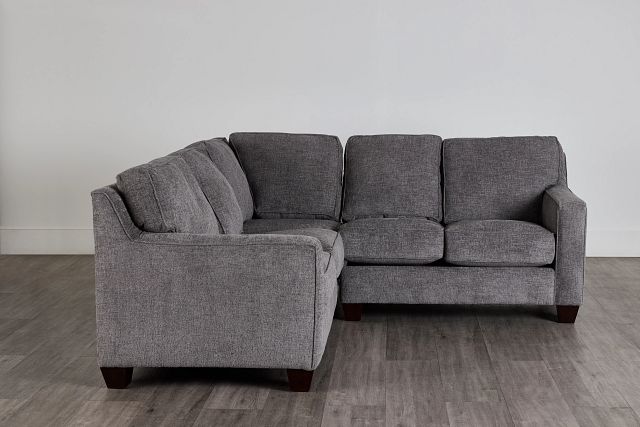 Andie Dark Gray Fabric Small Two-arm Sectional (0)