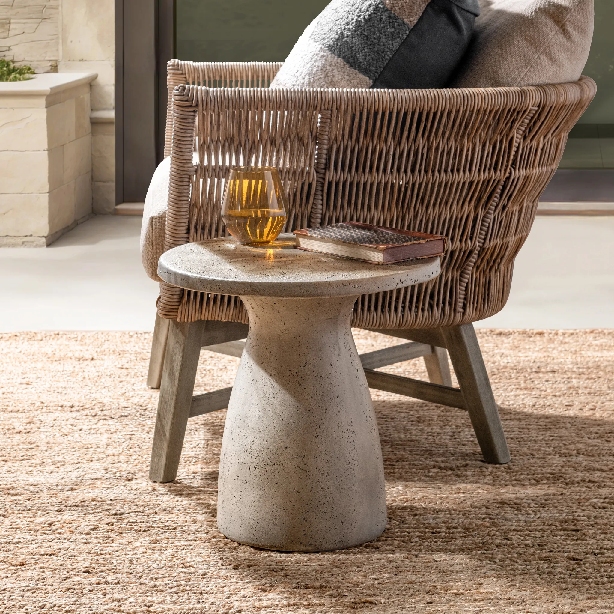 Anna Light Brown Accent Table