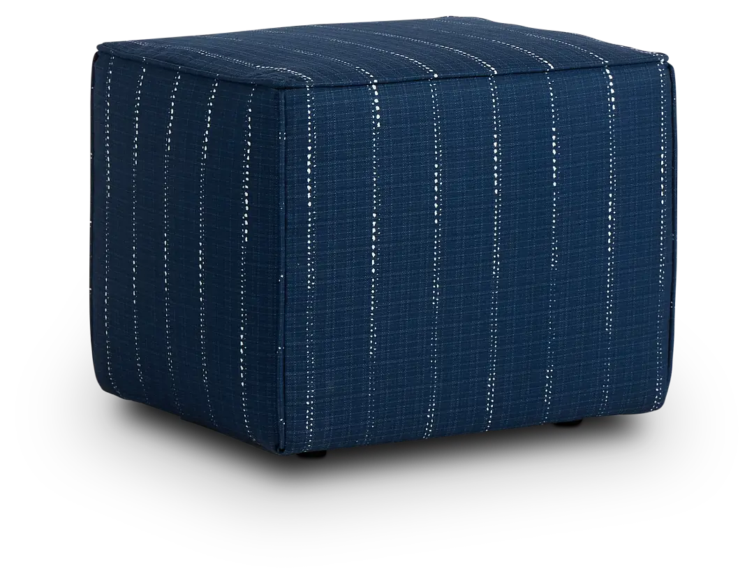 Carlo Dark Blue Indoor/outdoor Accent Ottoman Carlo Dark Blue Indoor/outdoor Accent Ottoman