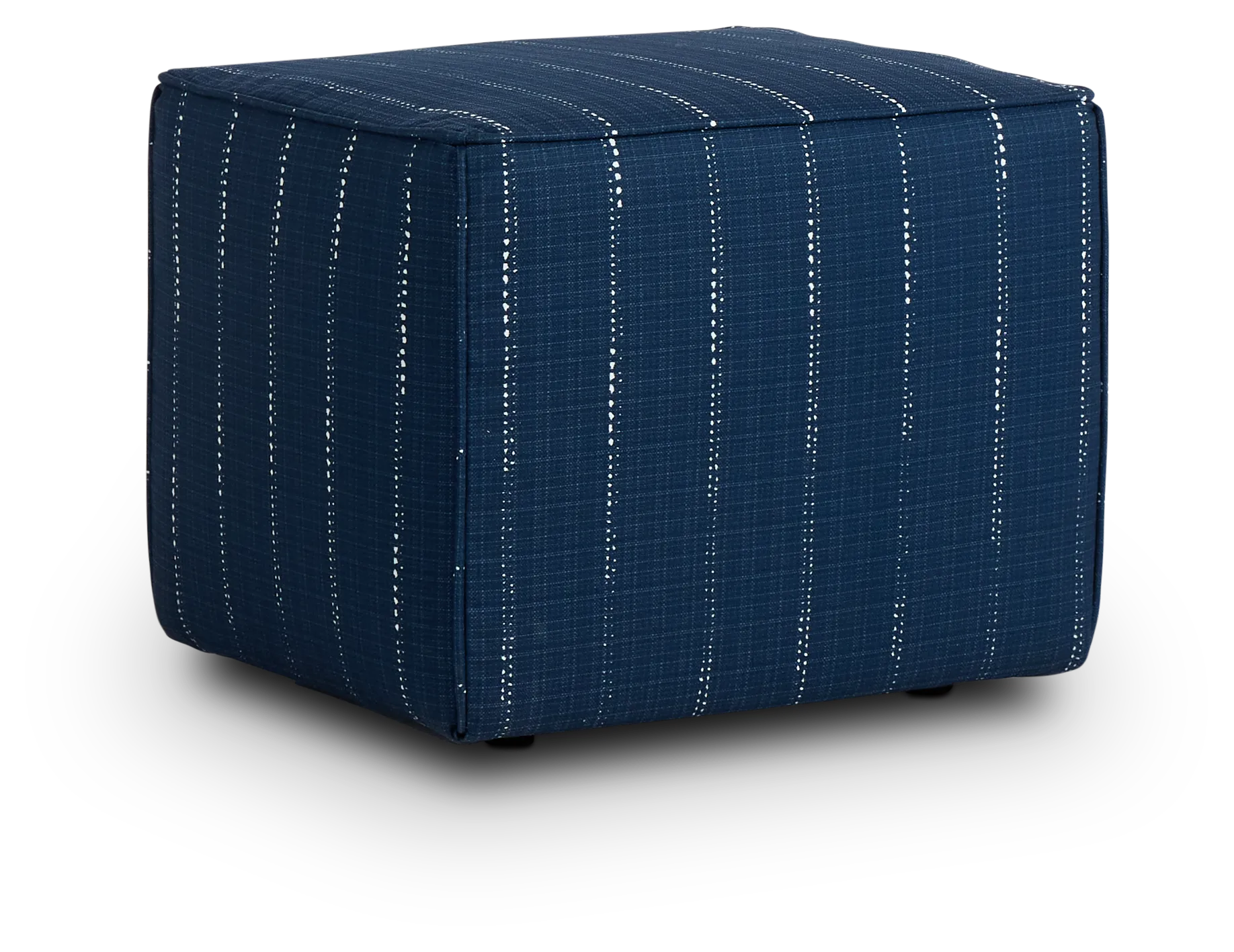 Carlo Dark Blue Indoor/outdoor Accent Ottoman