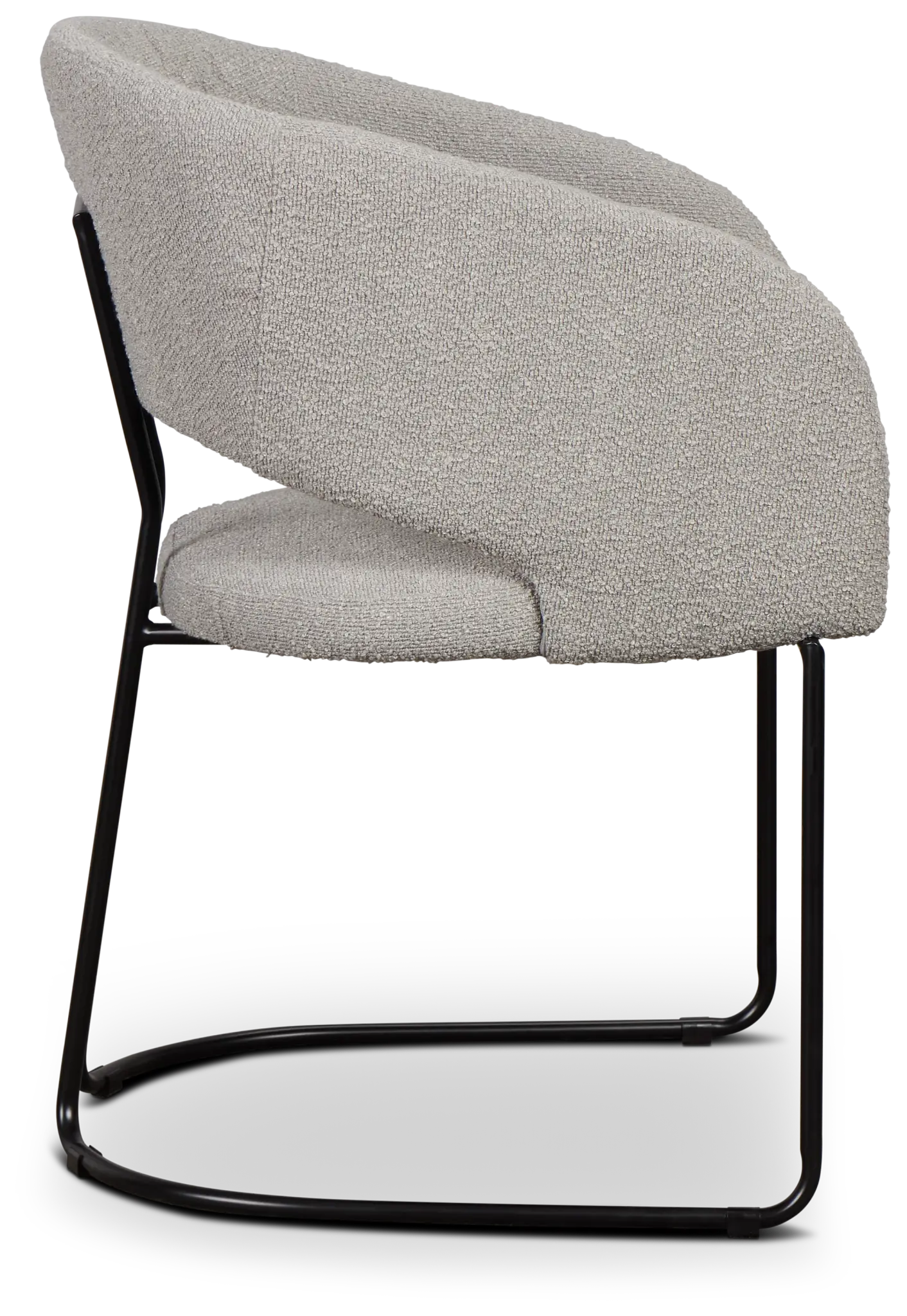 Merrick Gray Round Upholstered Side Chair Merrick Gray Round Upholstered Side Chair