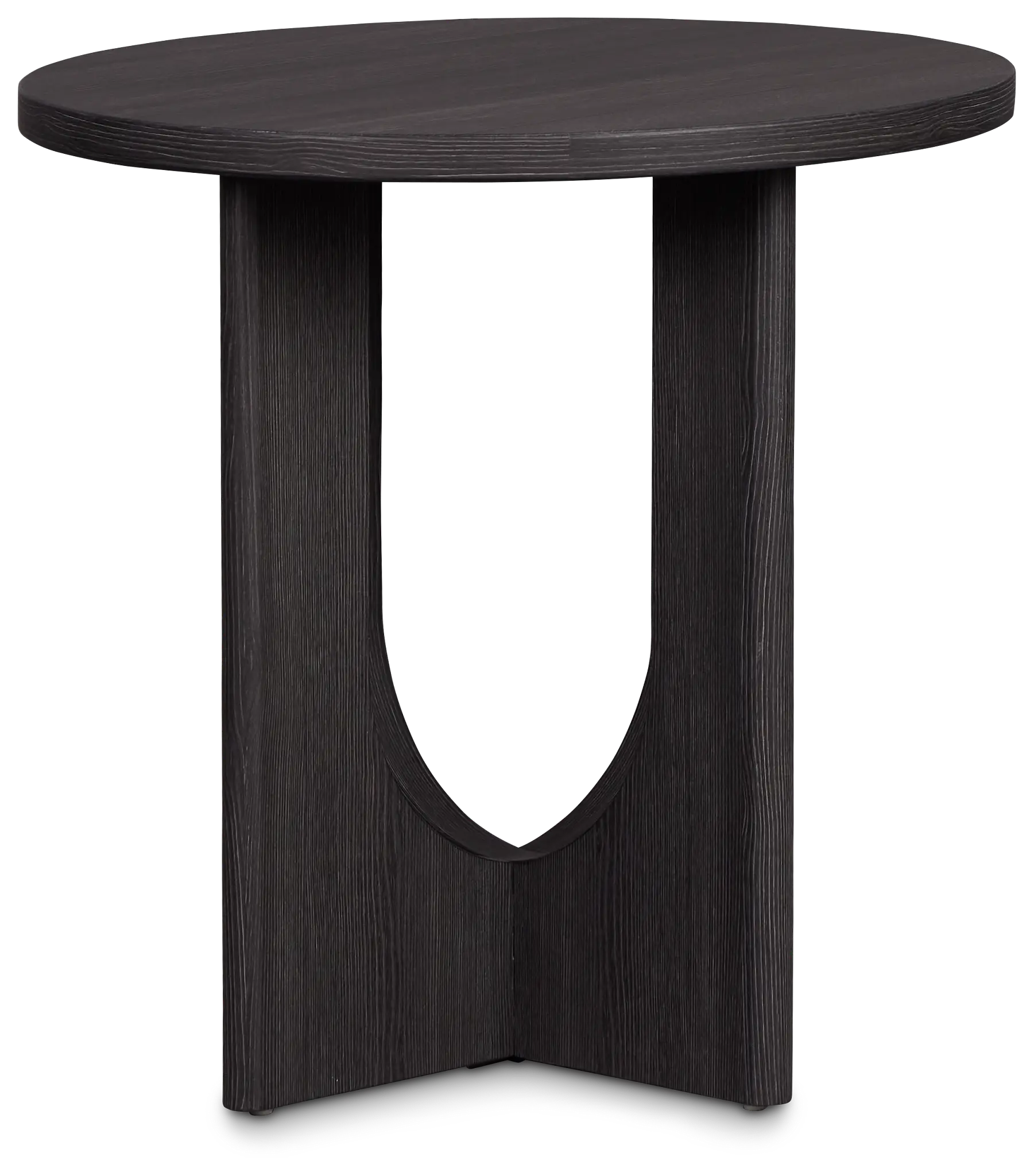 Lyndie Black Round End Table Lyndie Black Round End Table