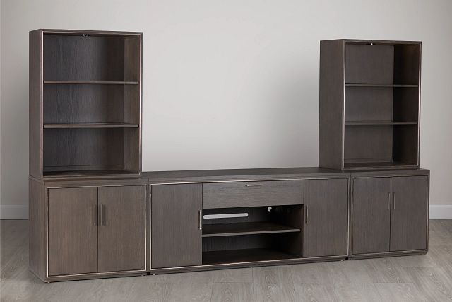 Highline Dark Tone Medium Door Entertainment Wall