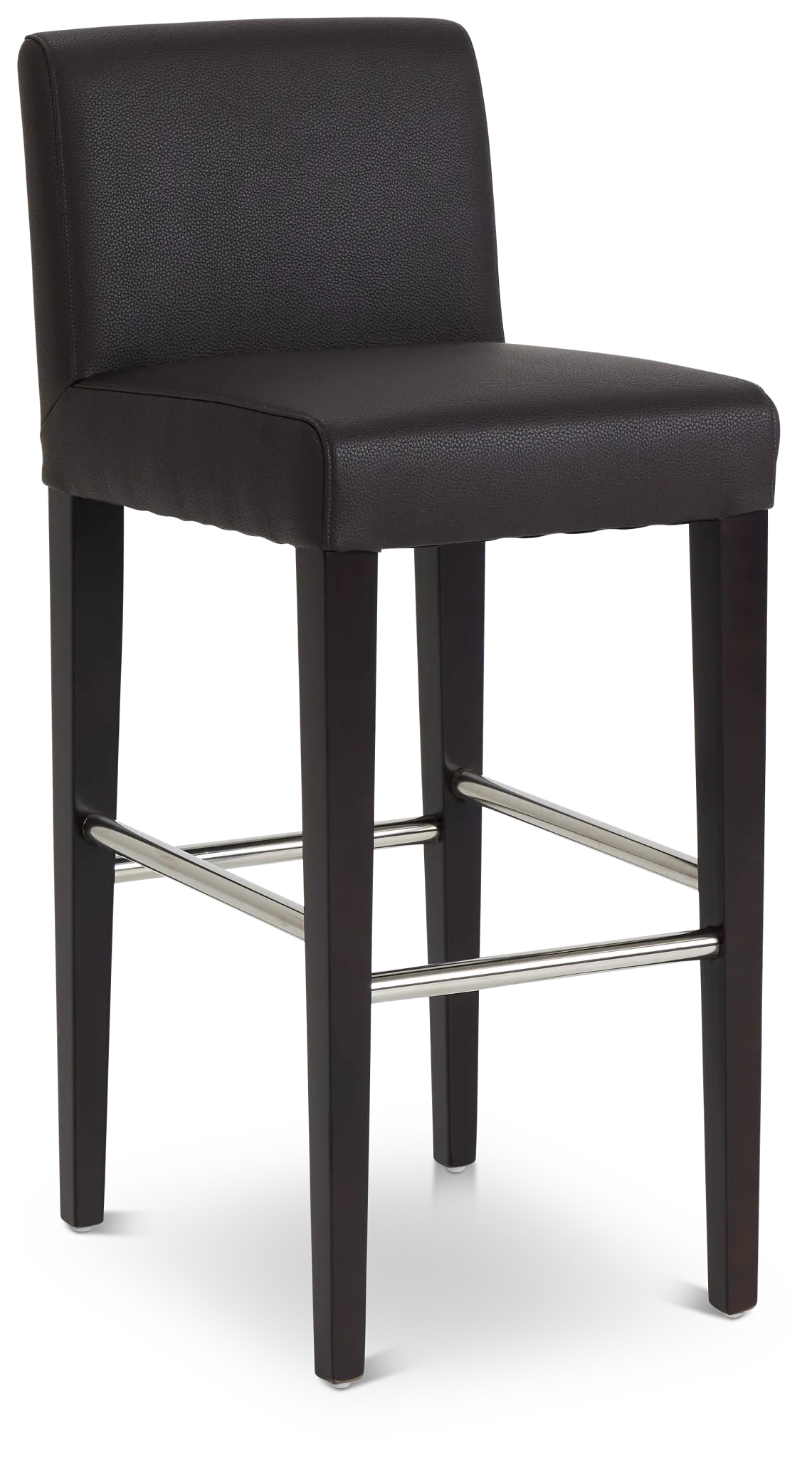 Cane Dark Brown Micro 30" Upholstered Barstool