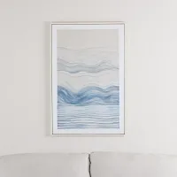 Brez Blue Framed Canvas Wall Art