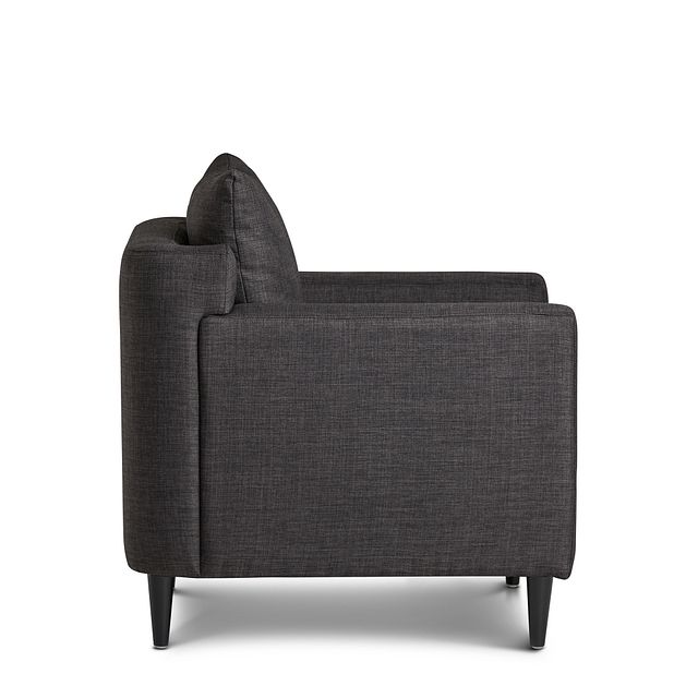 Novara Dark Gray Fabric Accent Chair