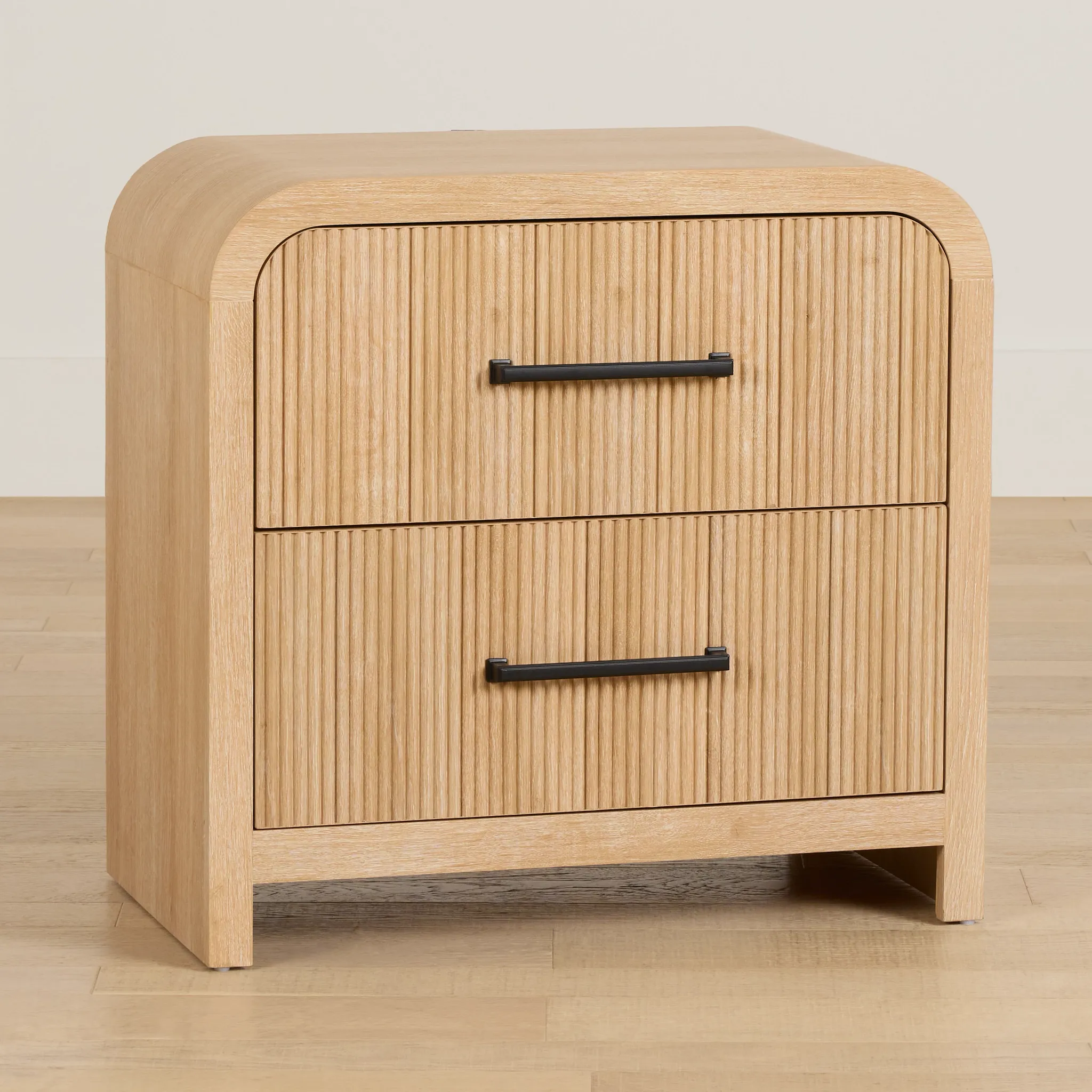 Lyndie Light Tone 2-drawer Nightstand
