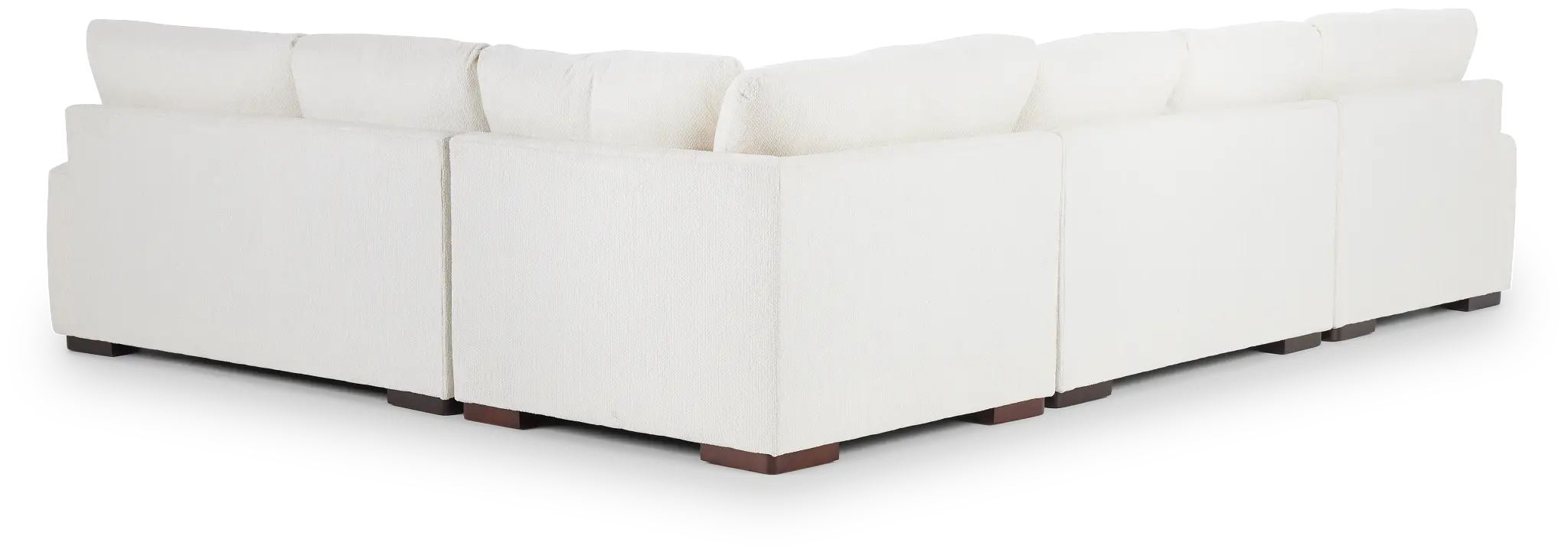 Alpha White Fabric Medium Left Chaise Sectional Alpha White Fabric Medium Left Chaise Sectional