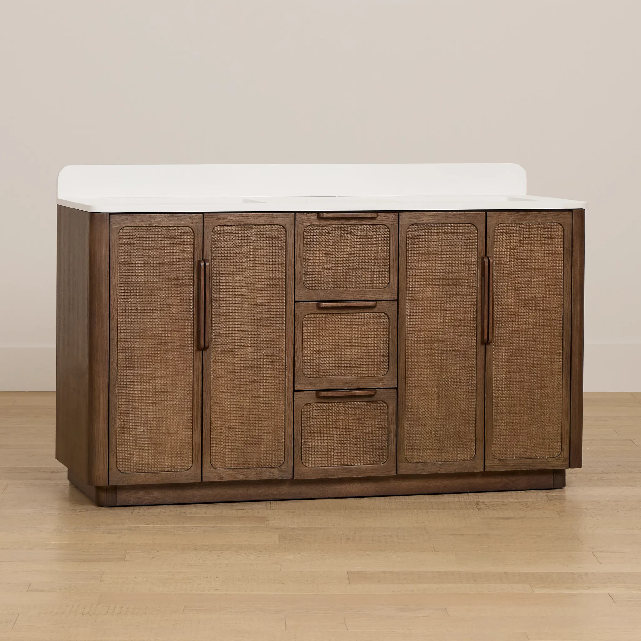 Pacific Mid Tone 60" Double Bathroom Vanity