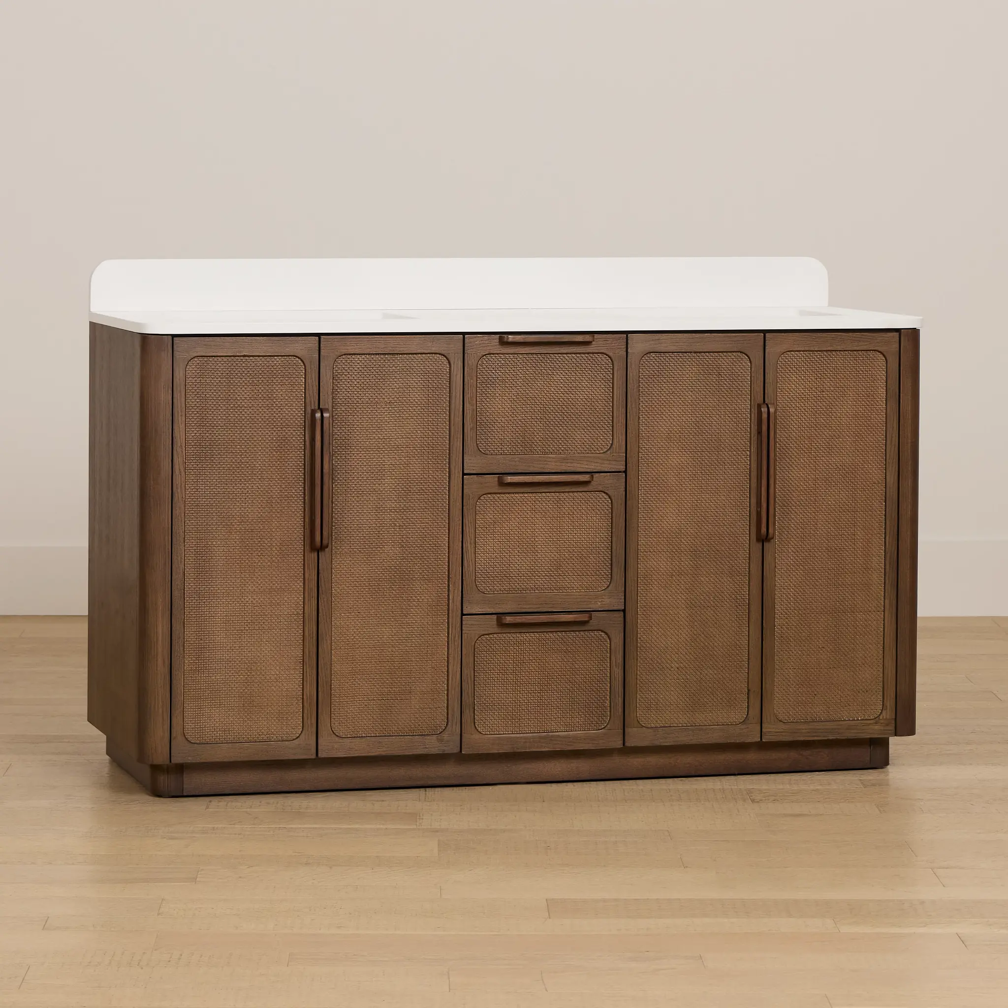 Pacific Mid Tone 60" Double Bathroom Vanity Pacific Mid Tone 60" Double Bathroom Vanity