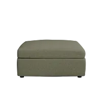 Destin Sutton Green Fabric Cocktail Ottoman