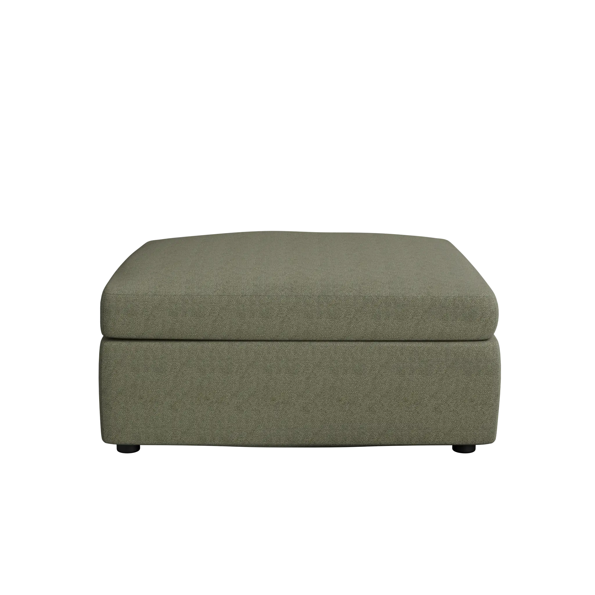 Destin Sutton Green Fabric Cocktail Ottoman Destin Sutton Green Fabric Cocktail Ottoman