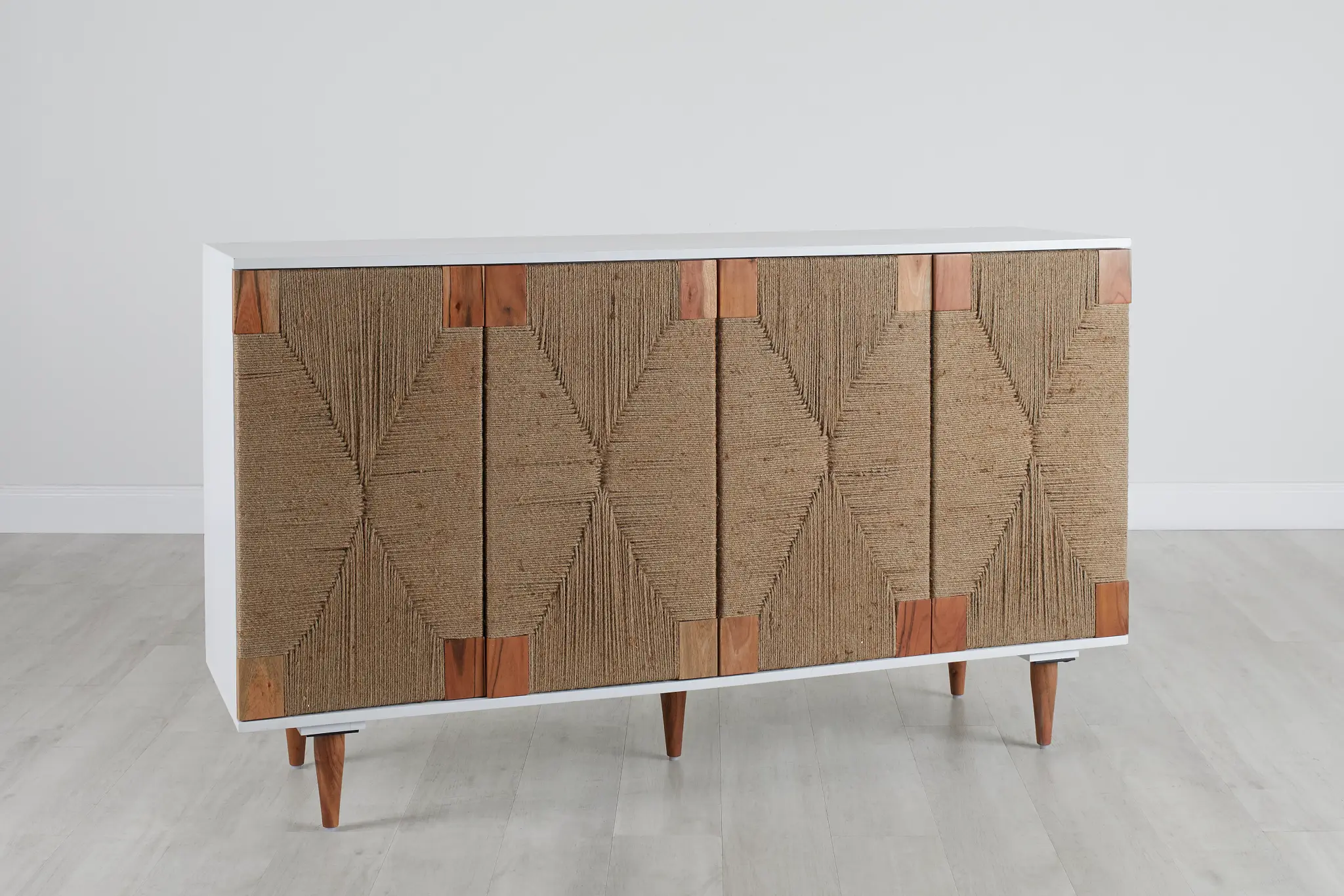 Woven Two-tone Four-door Cabinet Woven Two-tone Four-door Cabinet