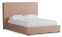 Grayton Joya Light Pink 54" Upholstered Platform Bed