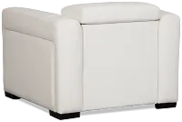 Melody White Micro Power Recliner