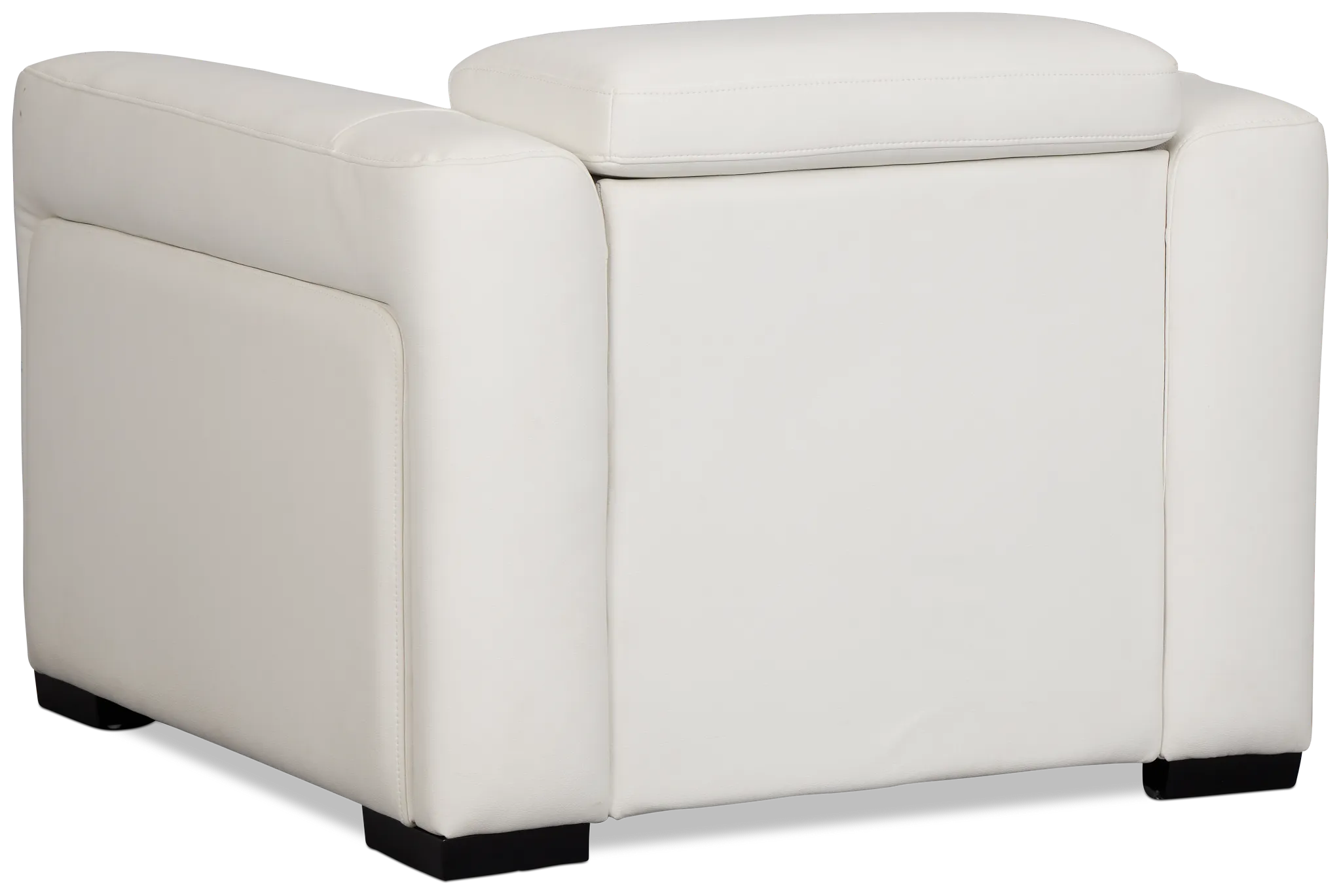 Melody White Micro Power Recliner