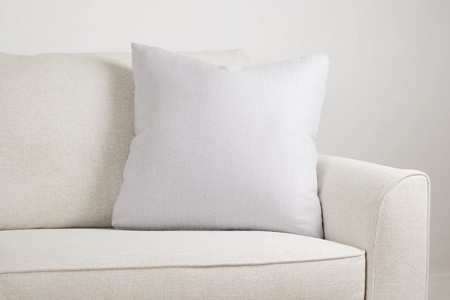 Zeke Light Gray 22" Accent Pillow