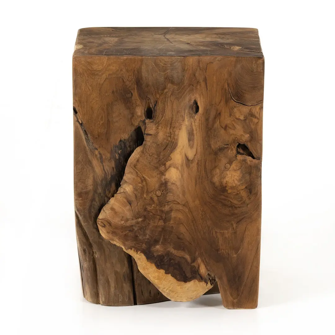 Byron Mid Tone Teak Accent Stool Byron Mid Tone Teak Accent Stool