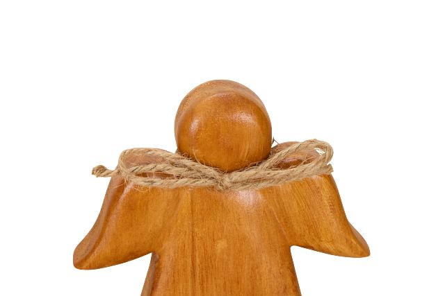 Angel Mid Tone Wood Sculpture