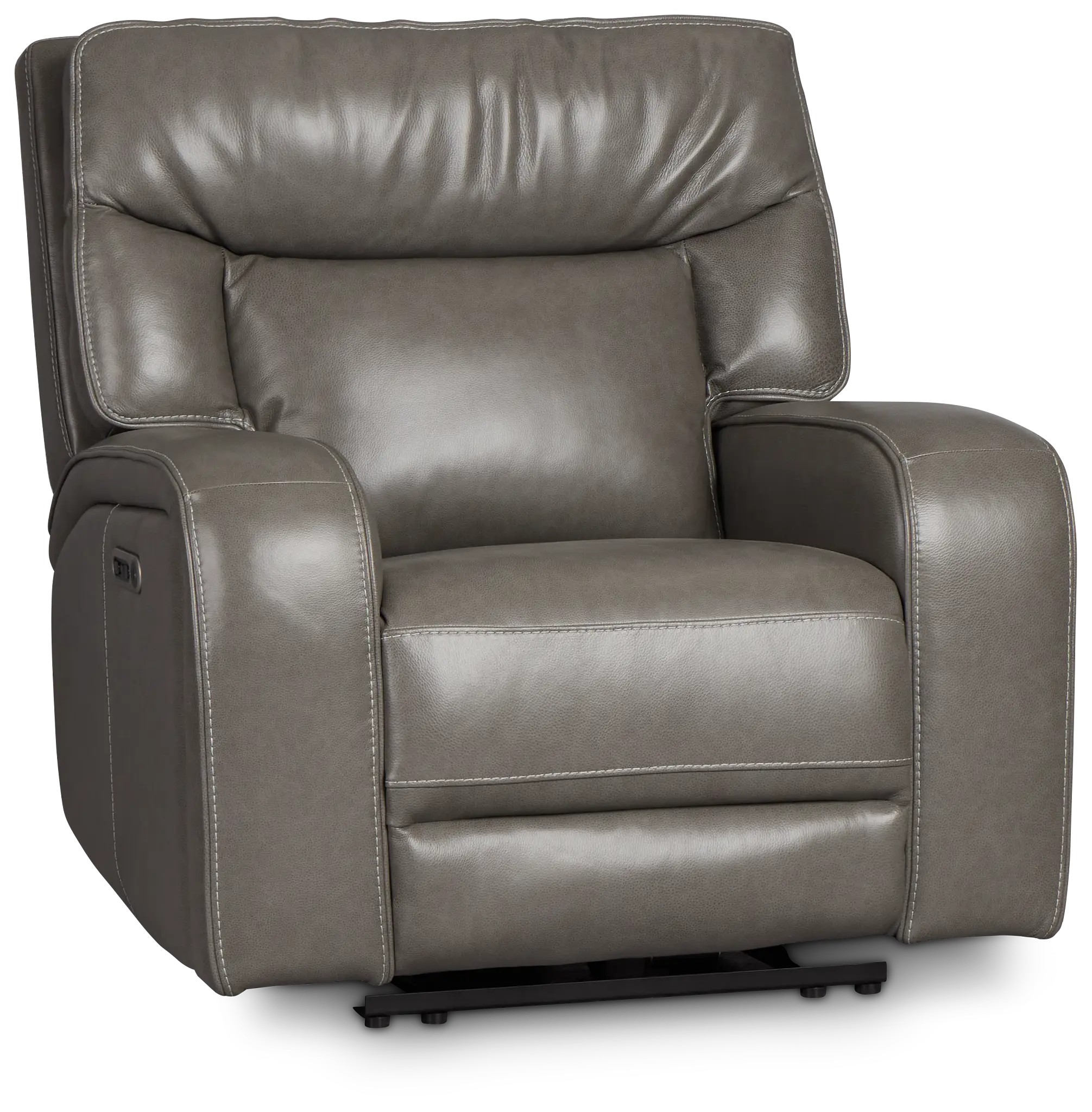 Jasper Gray Leather Power Recliner Jasper Gray Leather Power Recliner