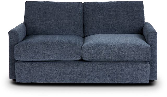 Noah Blue Fabric Loveseat