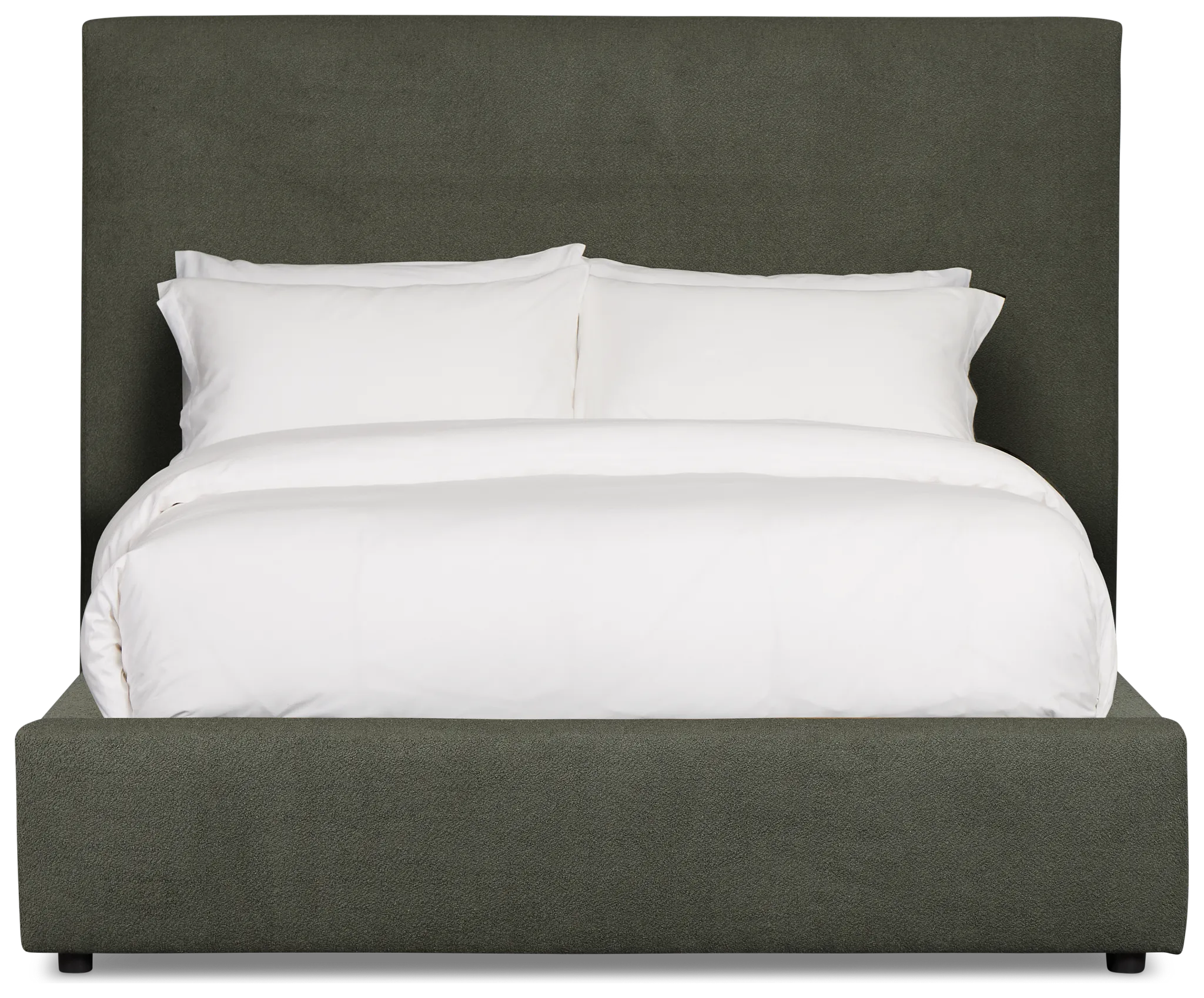 Grayton Sutton Green 54" Upholstered Platform Bed