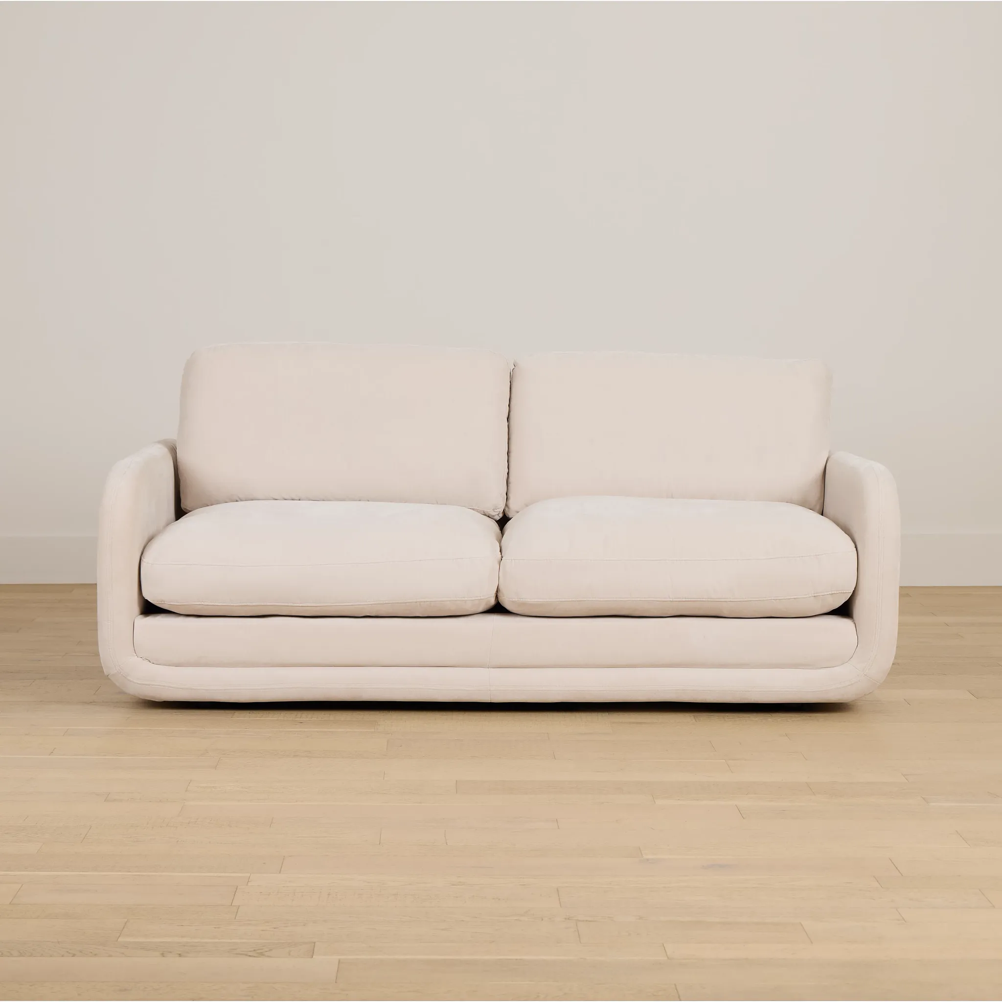 Jules Ivory Velvet Sofa