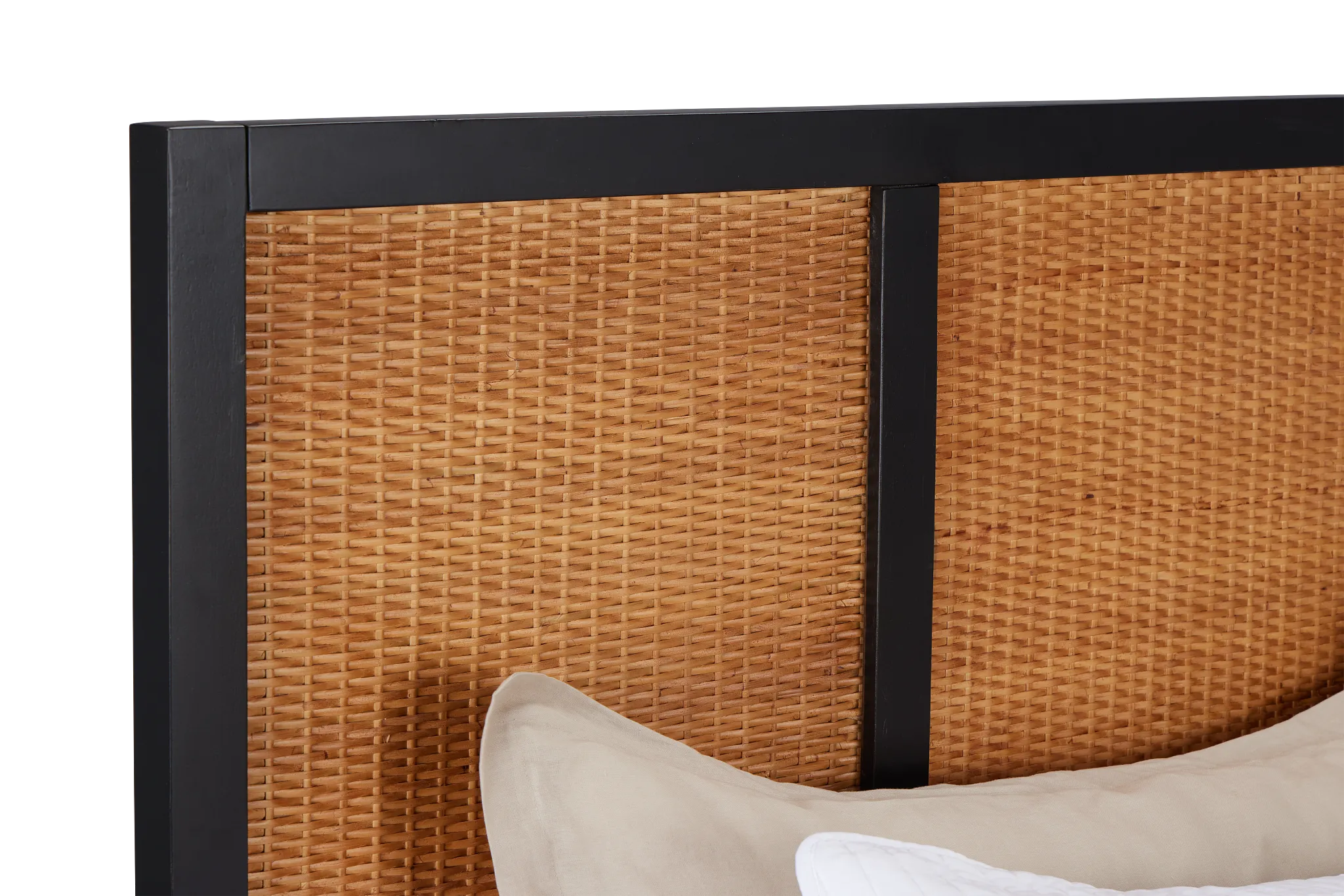 Venice Black Woven Panel Bed