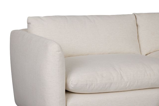 Serena White Fabric 5-piece Modular Sectional