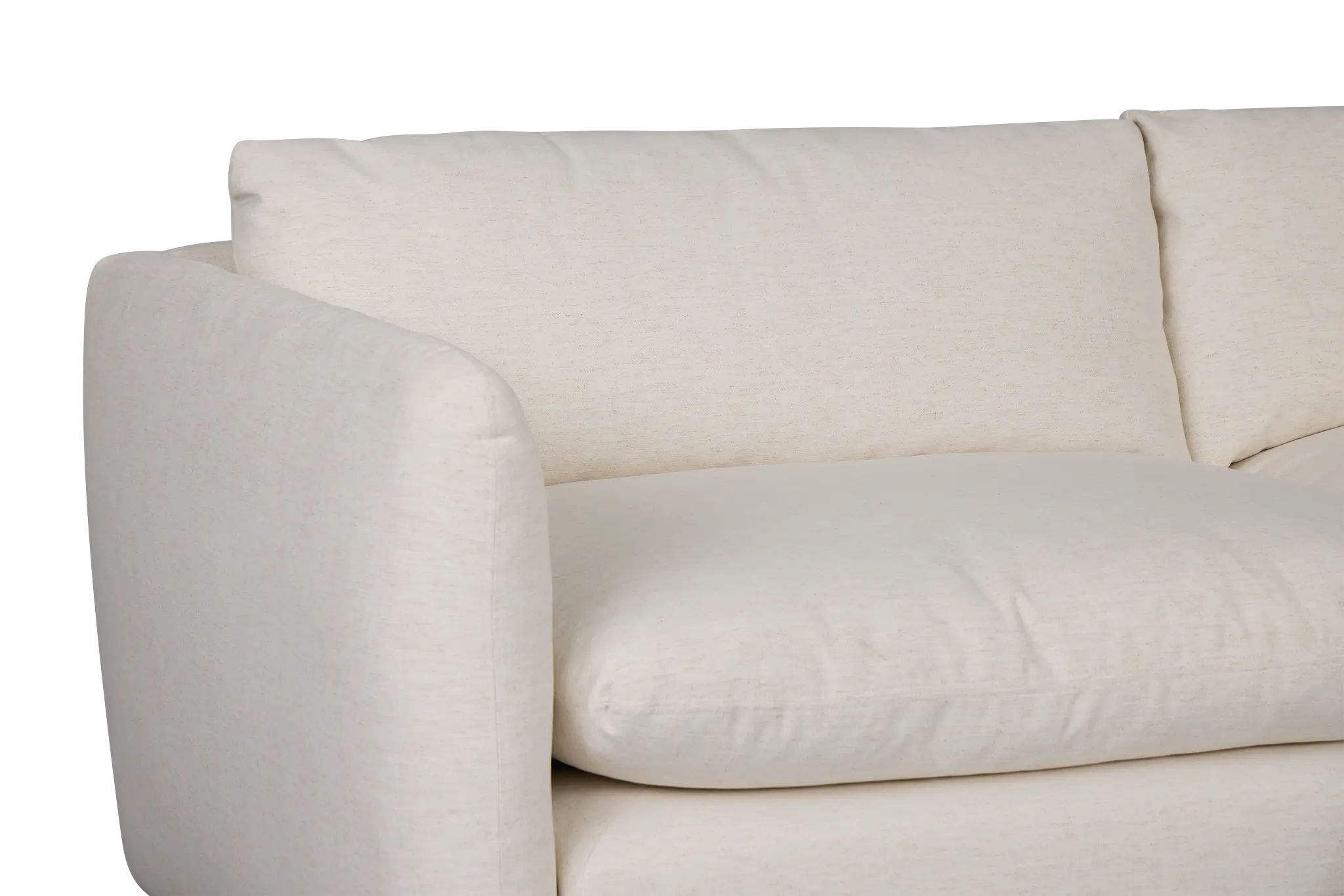Serena White Fabric 5-piece Modular Sectional Serena White Fabric 5-piece Modular Sectional