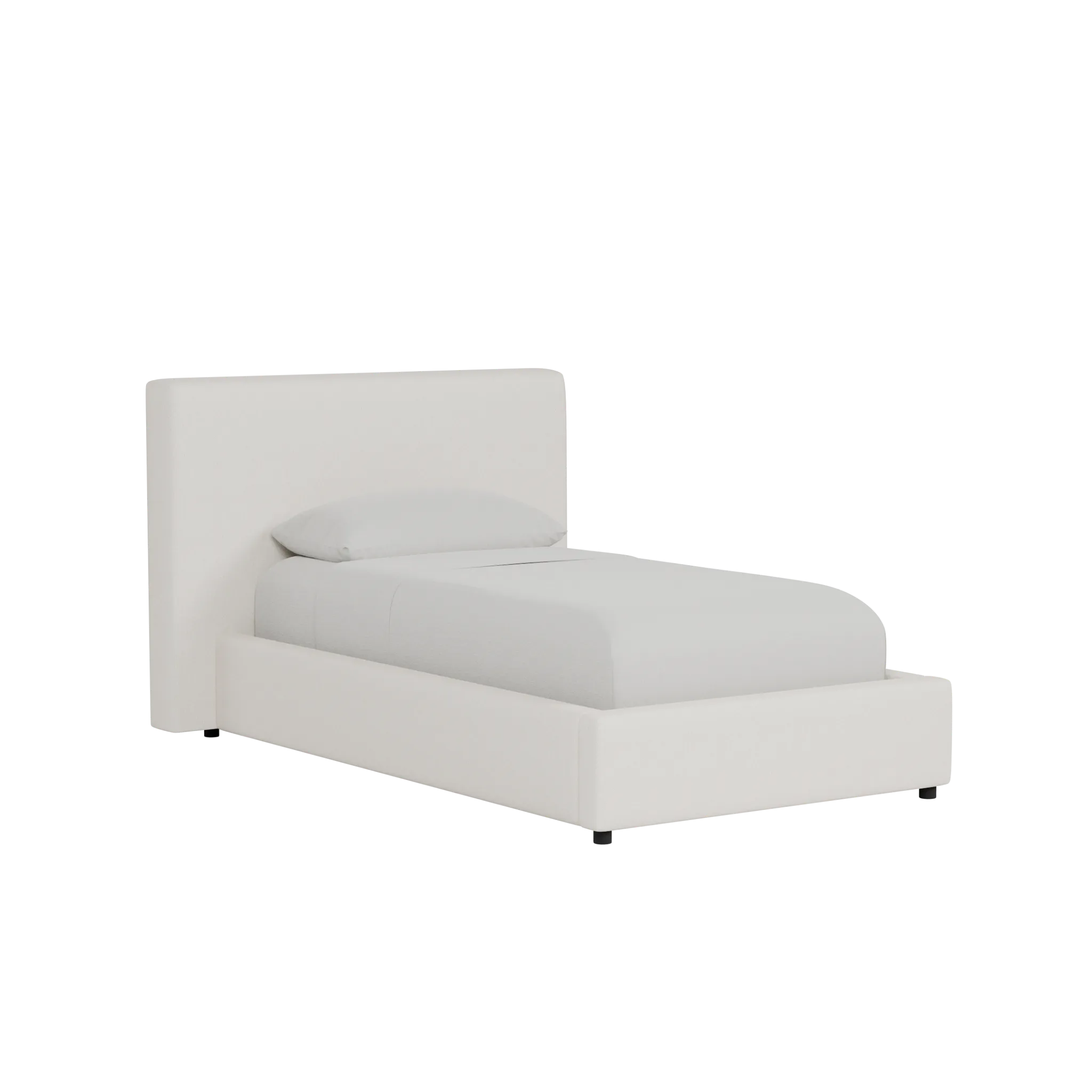 Grayton Sea Lane Dark Blue 44" Upholstered Platform Bed