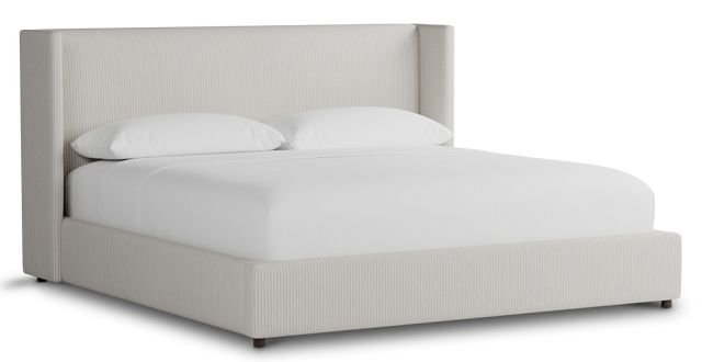 Captiva Lucy Light Beige 48" Upholstered Shelter Bed