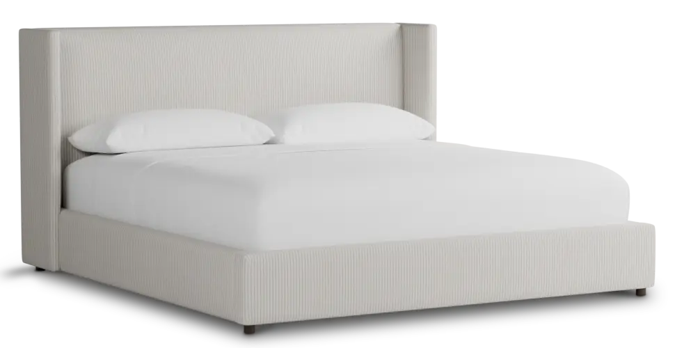 Captiva Lucy Light Beige 48" Upholstered Shelter Bed Captiva Lucy Light Beige 48" Upholstered Shelter Bed