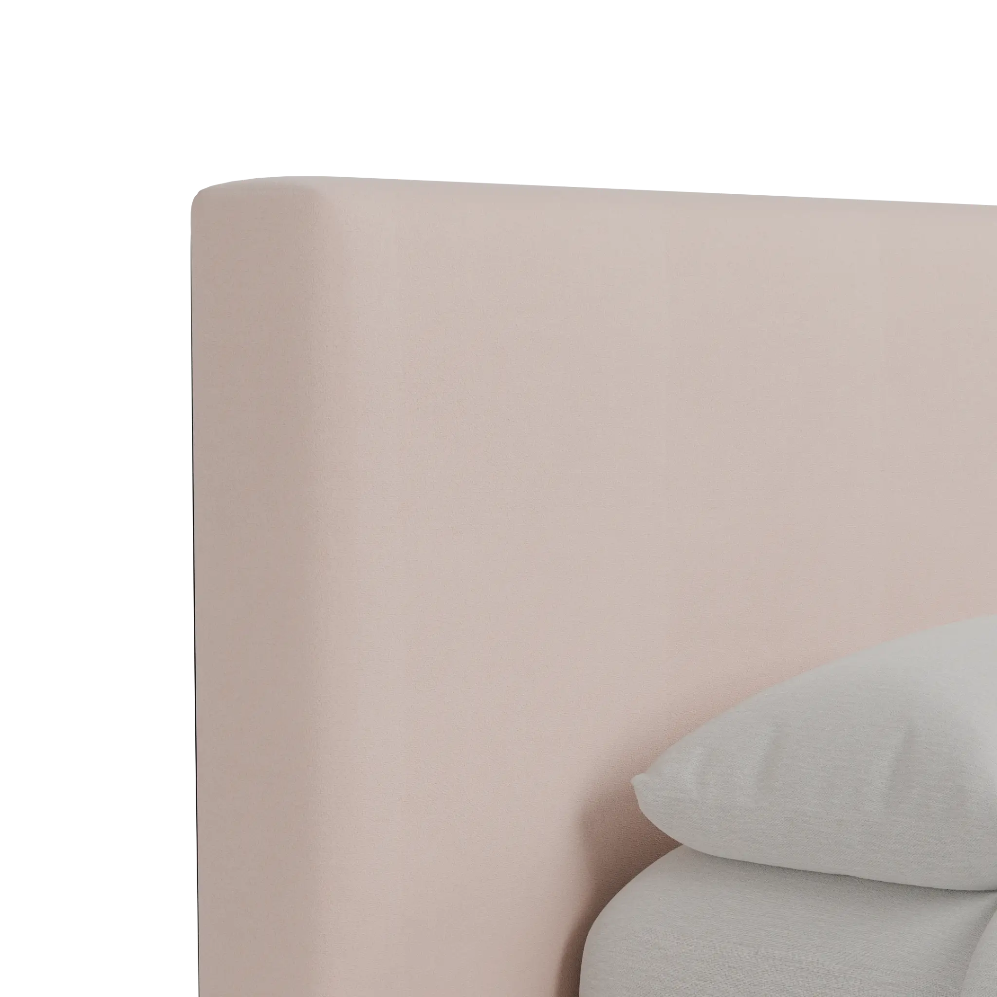 Grayton Joya Light Pink 44" Upholstered Platform Bed Grayton Joya Light Pink 44" Upholstered Platform Bed