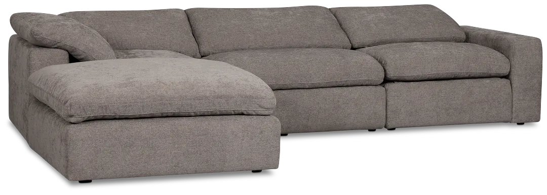 Drift Dark Gray Fabric Small Left Bumper Power Reclining Sectional