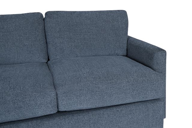 Noah Blue Fabric Loveseat