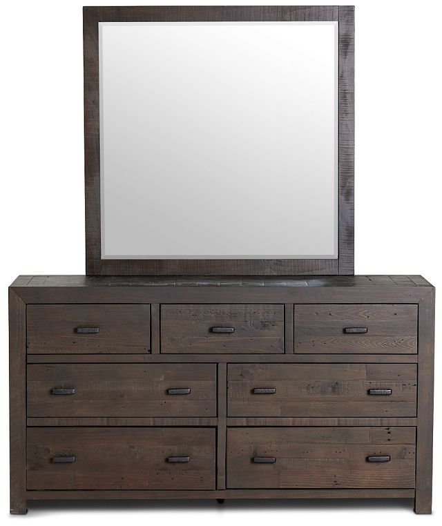 Seattle Dark Tone Dresser & Mirror