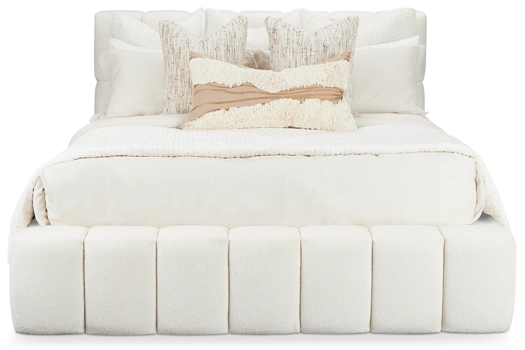 Malibu Light Beige Tufted Complete Bed Malibu Light Beige Tufted Complete Bed